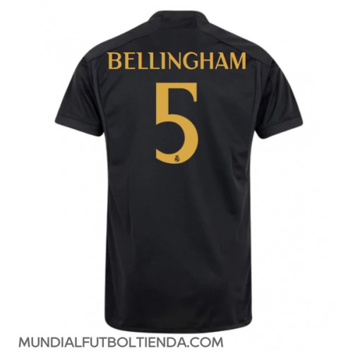 Camiseta Real Madrid Jude Bellingham #5 Tercera Equipación Replica 2023-24 mangas cortas